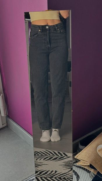 Jean Mom Stradivarius Noir