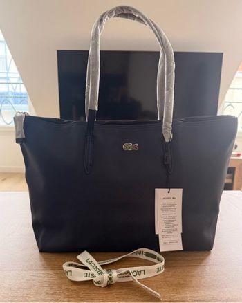 Sac Lacoste bleu Marine taille L neuf avec étiquette