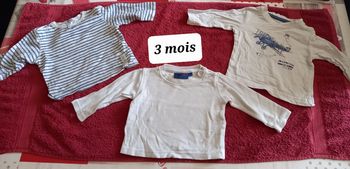 3 tee-shirt manches longues