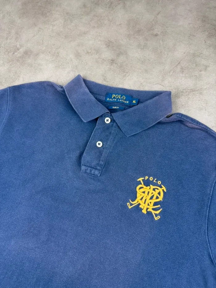 Polo Ralph Lauren Bleu Marine Logo Brodé Taille XL - photo numéro 3