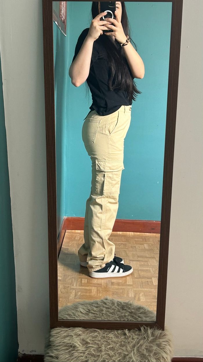 Pantalon cargo beige - photo numéro 2
