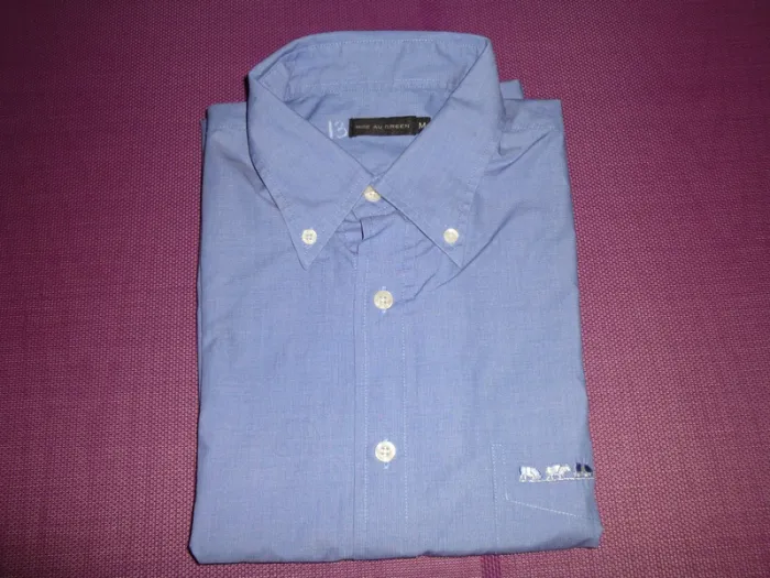 chemise manche courte bleu MISE au green taille M