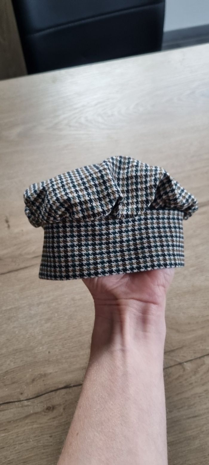 Béret pied de poule 0-6 mois