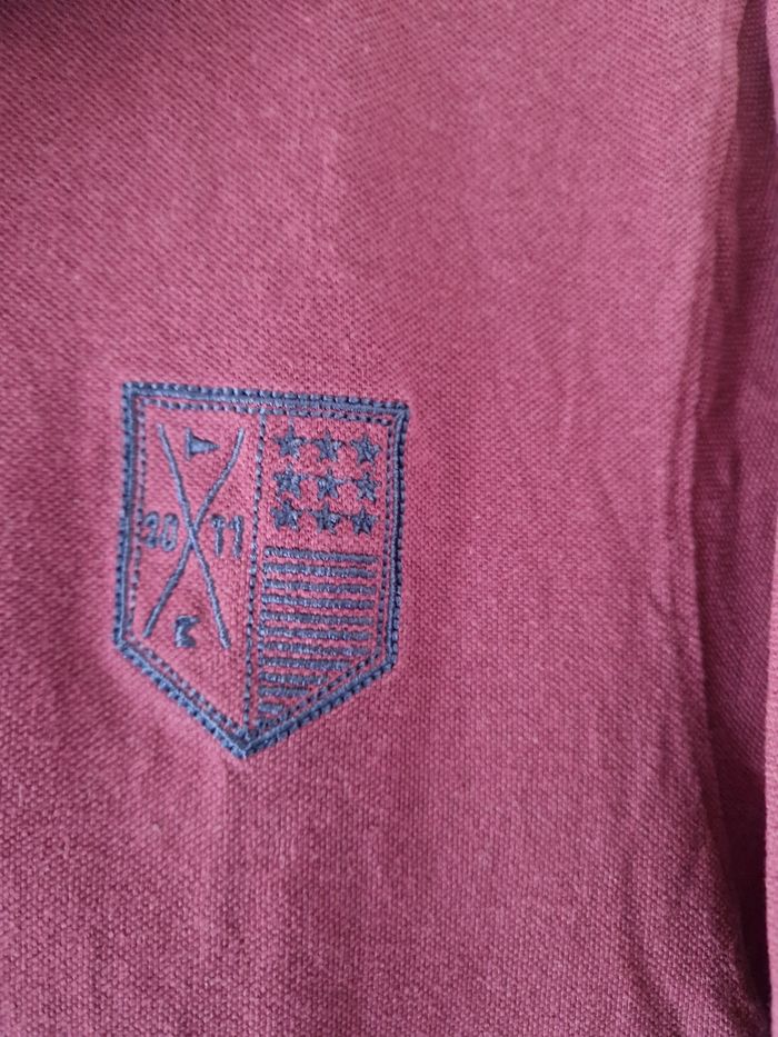 Polo PIER ONE bordeaux taille L - photo numéro 2