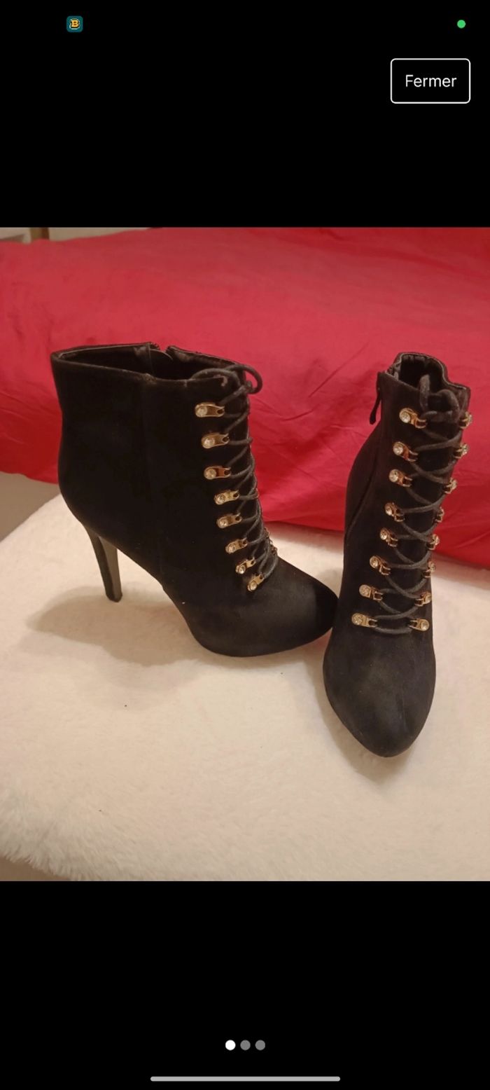 Chaussure a talon bottine