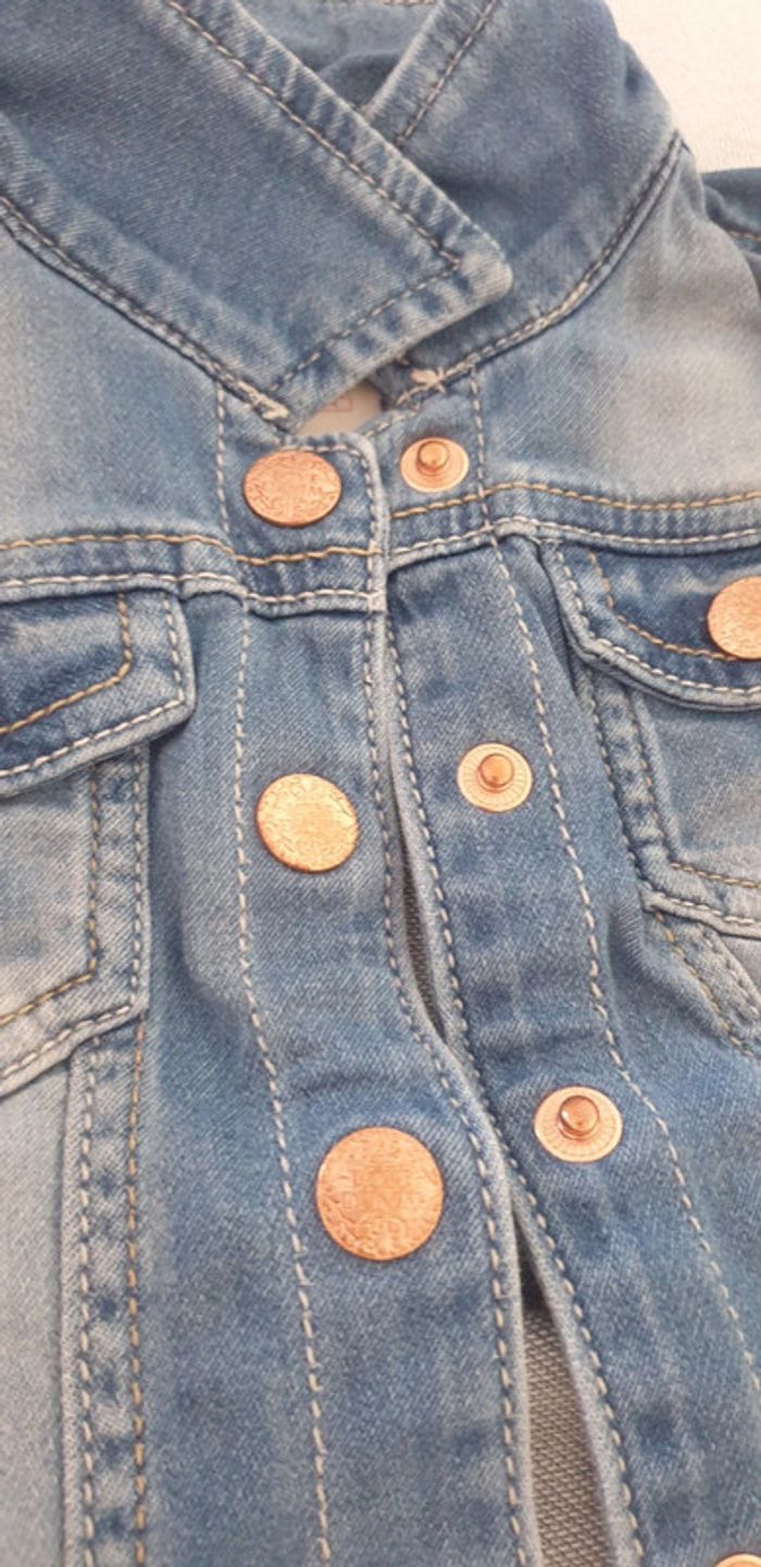 Veste en jeans bébé fille 9-12 mois - photo numéro 2