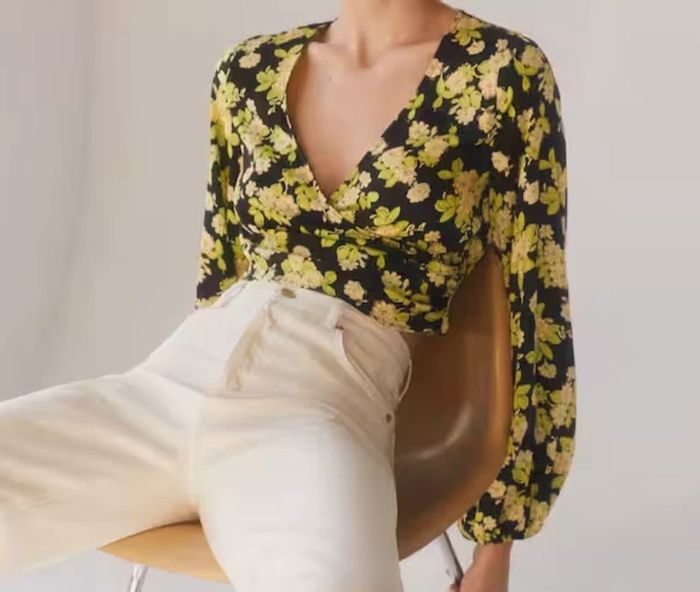 Blouse cache coeur à fleurs - Mango - photo numéro 5