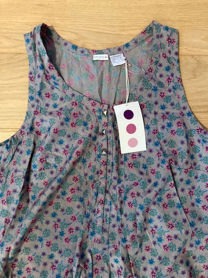 Neuve -Robe/tunique en soie Soft Grey la Redoute 38