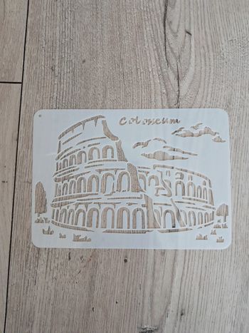 Pochoir gabarit colisée rome