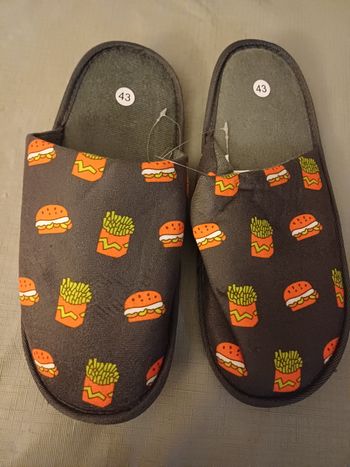 Pantoufles homme hamburger taille 42