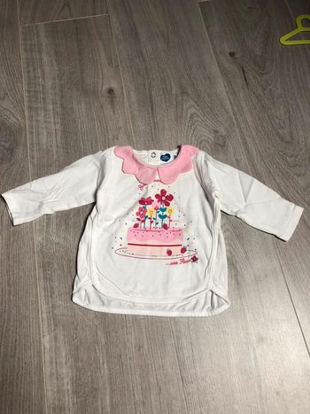 Tee shirt gâteau fleurs