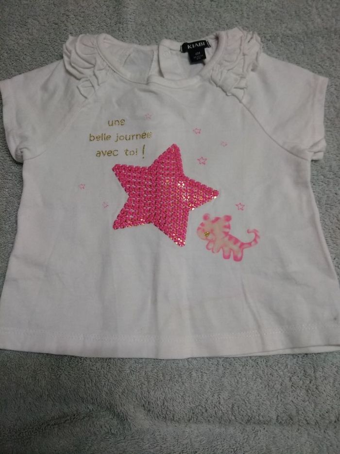 Maillot manches courtes bébé fille 6 mois