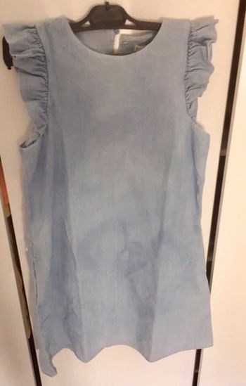 Robe en jean à volants Mango