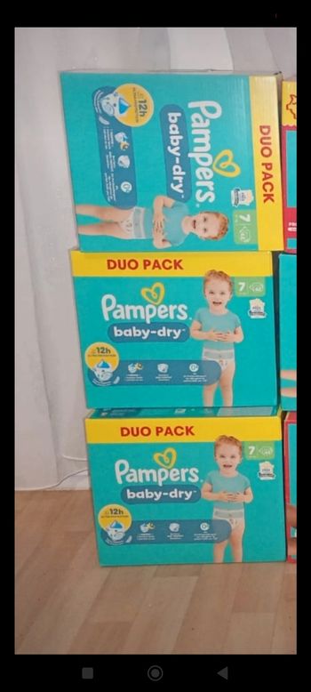 Pampers duo taille 7