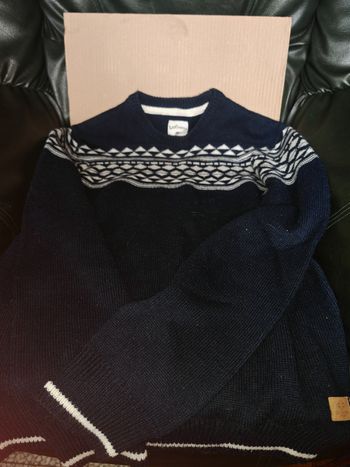 Pull bleu laine