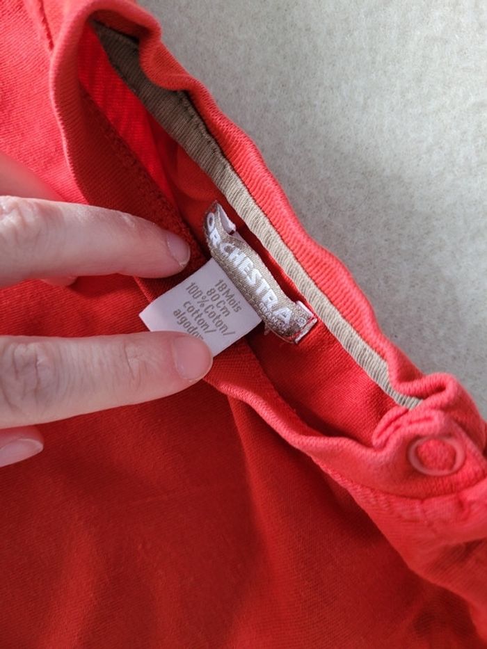 t-shirt manches courtes orchestra 18 mois 80 cm - photo numéro 3