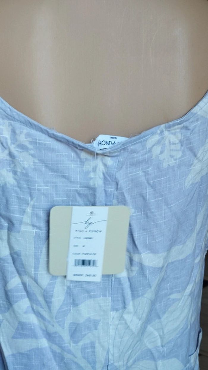 Combishort lilas et blanc kiwi + punch taille m femme - photo numéro 9