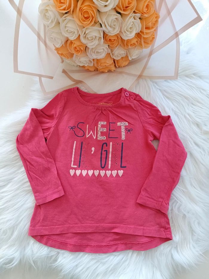 Haut bébé fille manche longue