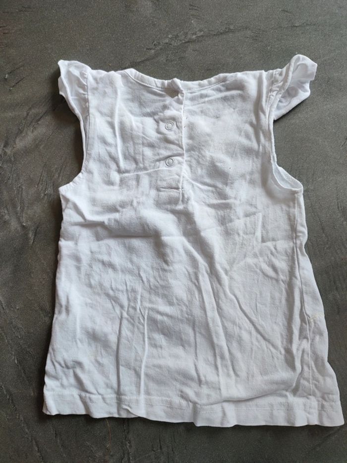 Débardeur blanc 18 mois fille - photo numéro 2
