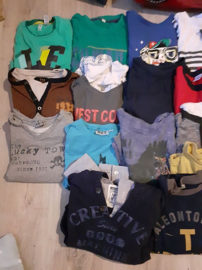 Lot tee shirt manches longues