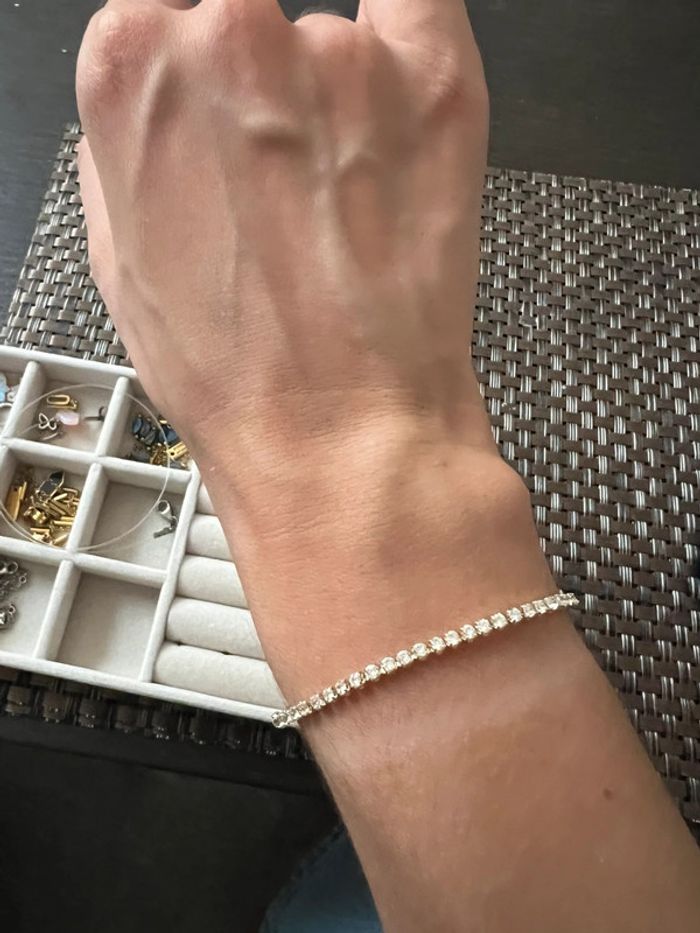 Bracelet tennis acier inoxydable - photo numéro 3