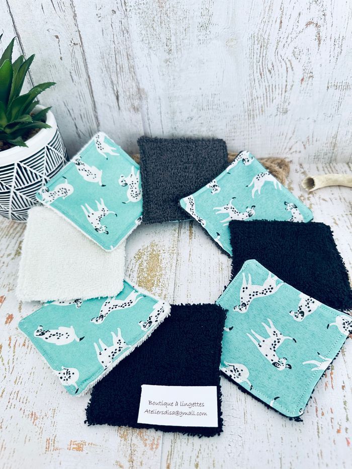 Lingettes démaquillante lavable et réutilisable  lot de 8