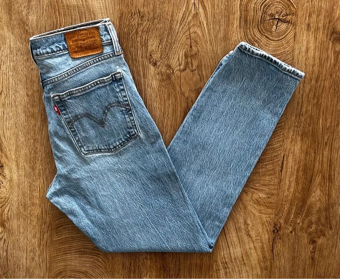 Jean/pantalon bleu Levi's Wedgie Premium, femme, taille : W 27 (36 taille française) - photo numéro 2