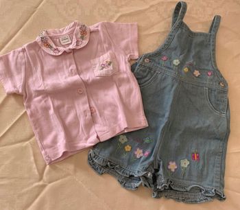 Ensemble combishort et t-shirt