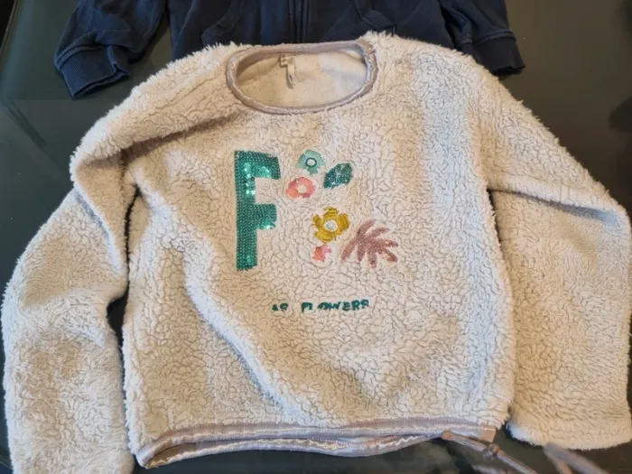 Lot de 2 pull sweat 8 ans fille - photo numéro 3