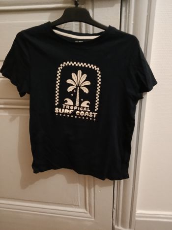 Tee-shirt Kiabi marine et écru