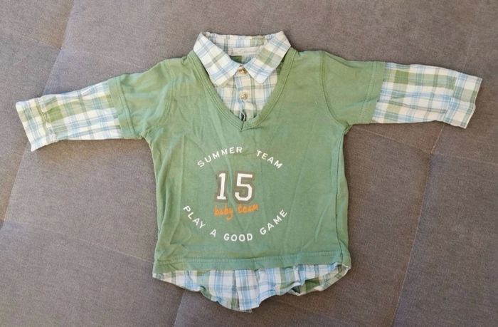 Pull chemise bébé garçon taille 6 mois