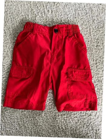 Short rouge garçon taille 2 ans marque épop boys