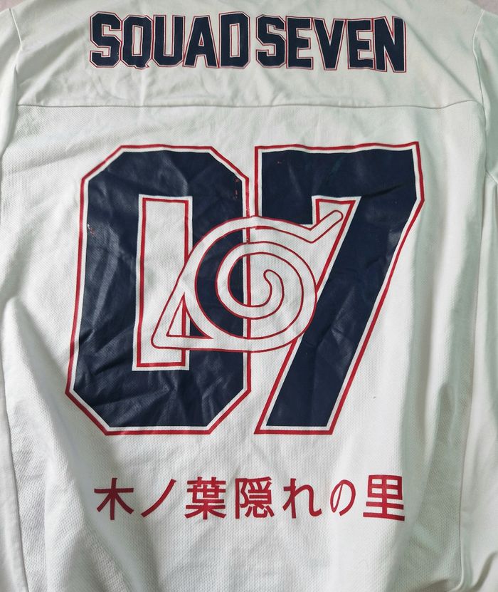 Tee-shirt , homme , coupe large , style football américain , Naruto , taille S - photo numéro 9