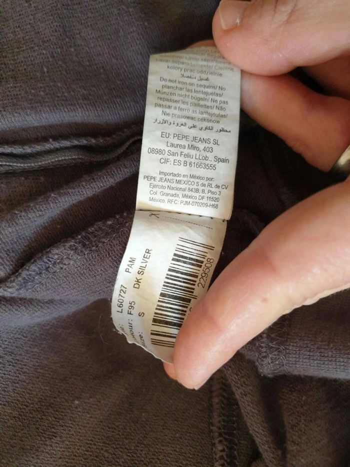 Gilet/sweat zippé Pepe Jeans S ou 36/38 - photo numéro 7