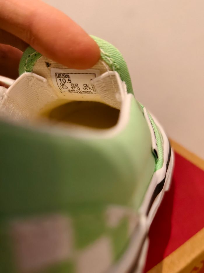 Vans modèle iconique damier vert et blanc - photo numéro 6