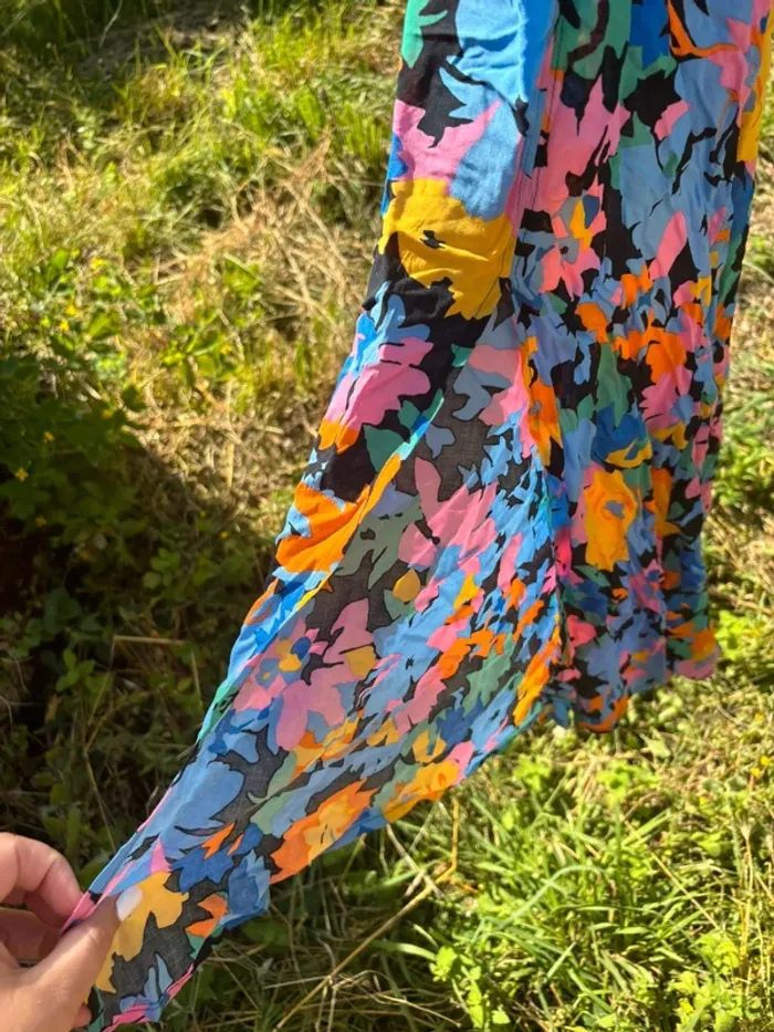 Robe midi à fleur coloré tezenis du nu - photo numéro 2