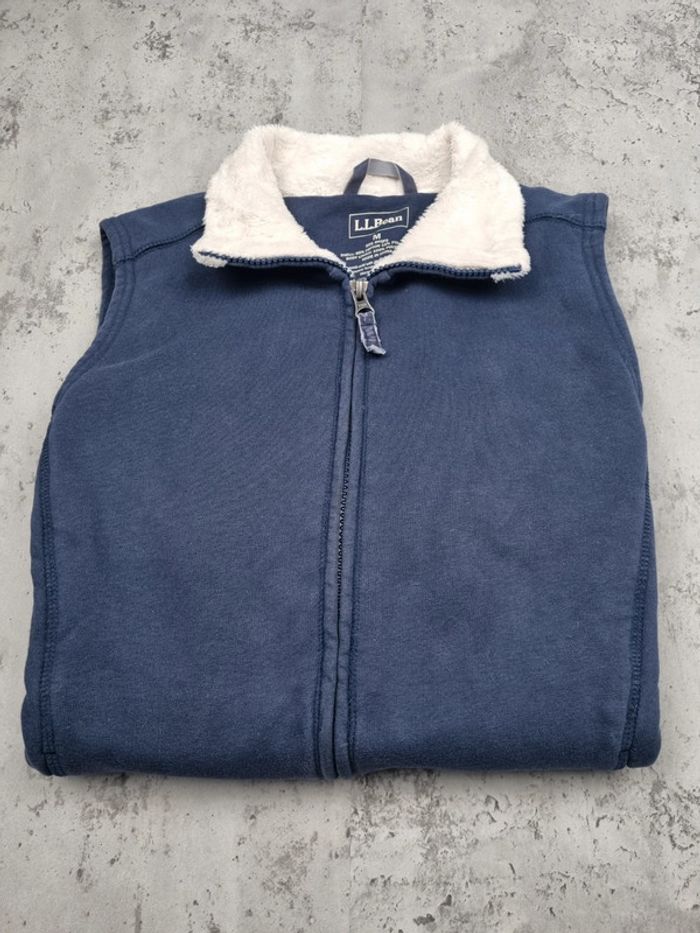 Veste sans manches fourrée L.L. Bean bleu – Taille M Femme - photo numéro 2