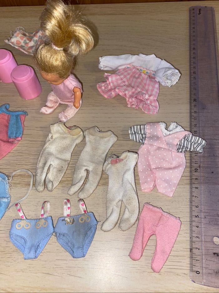 Mattel Barbie poupée doucoeur bebe baby accessoires family heart 1984 - photo numéro 7