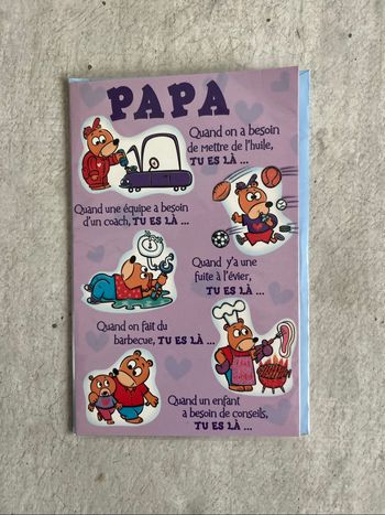Carte bonne fête des pères