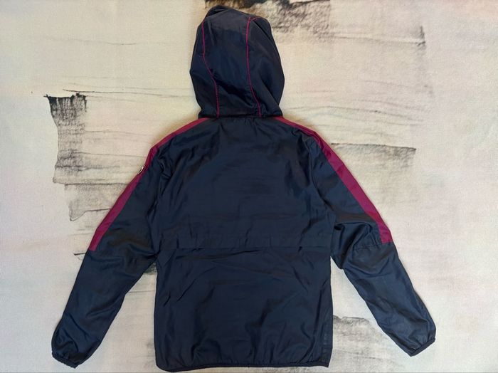 Veste d’extérieur Streetwear Puma unisexe taille S bleu marine et bande rose/violette - photo numéro 10