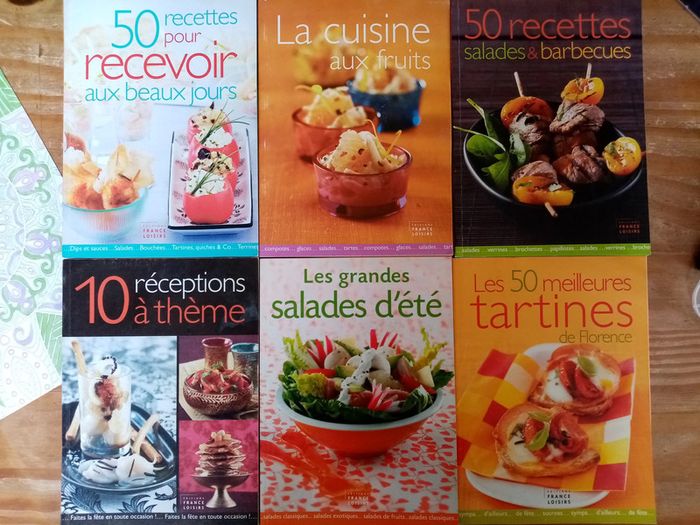 Lot 6 livres de cuisine