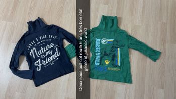 Lot deux sous pull col roulé 6 ans