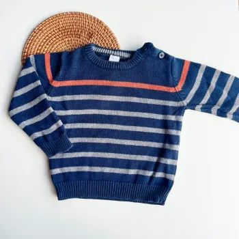 Pull maille rayé - BABY Club 80