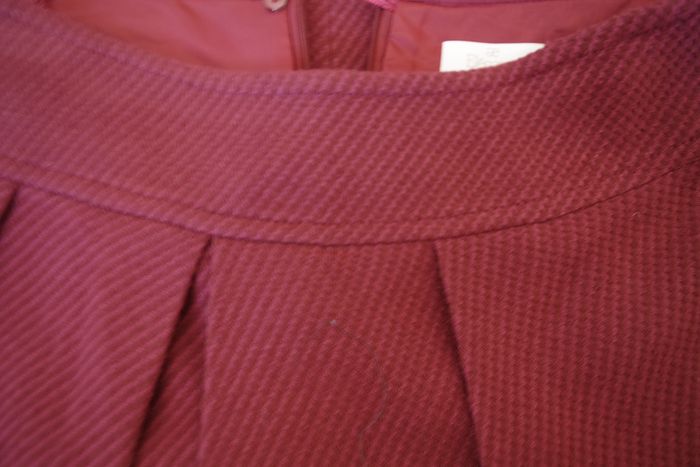 ELEGANCE PARIS - Jupe d'hiver bordeaux T42 - photo numéro 7