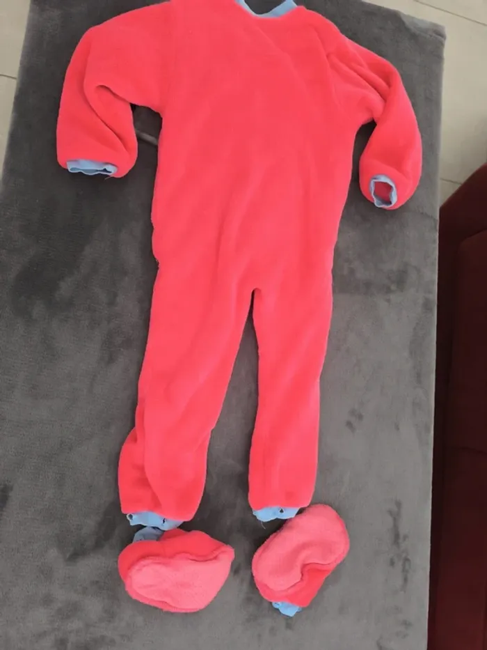 Surpyjama polaire avec chaussons calino 5 ans - photo numéro 3