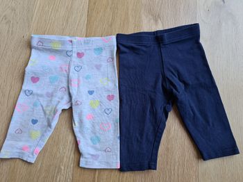 Lot 2 leggings 9 mois 74CM
