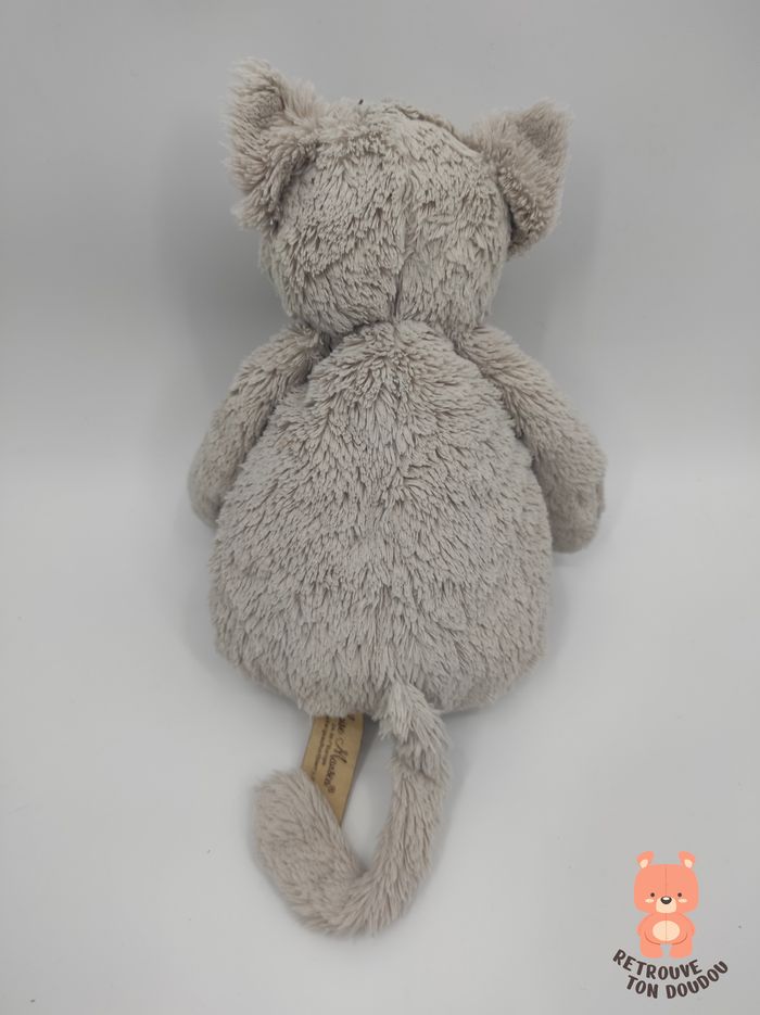 Peluche Chat Gris Louise Mansen - photo numéro 2