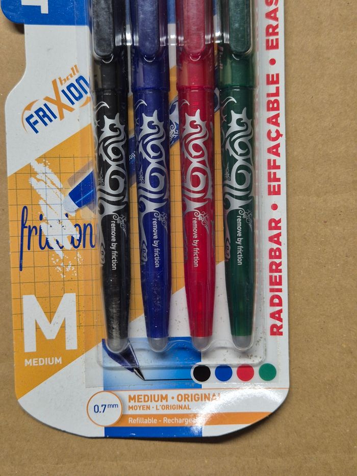 Blister 4 stylos Pilot Frixion M - photo numéro 2