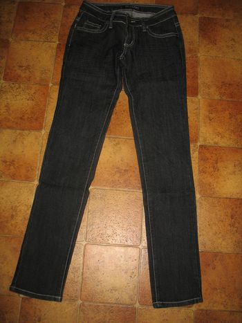 JEAN SLIM NOIR "ST.LANKI" - TAILLE 36 - n°01