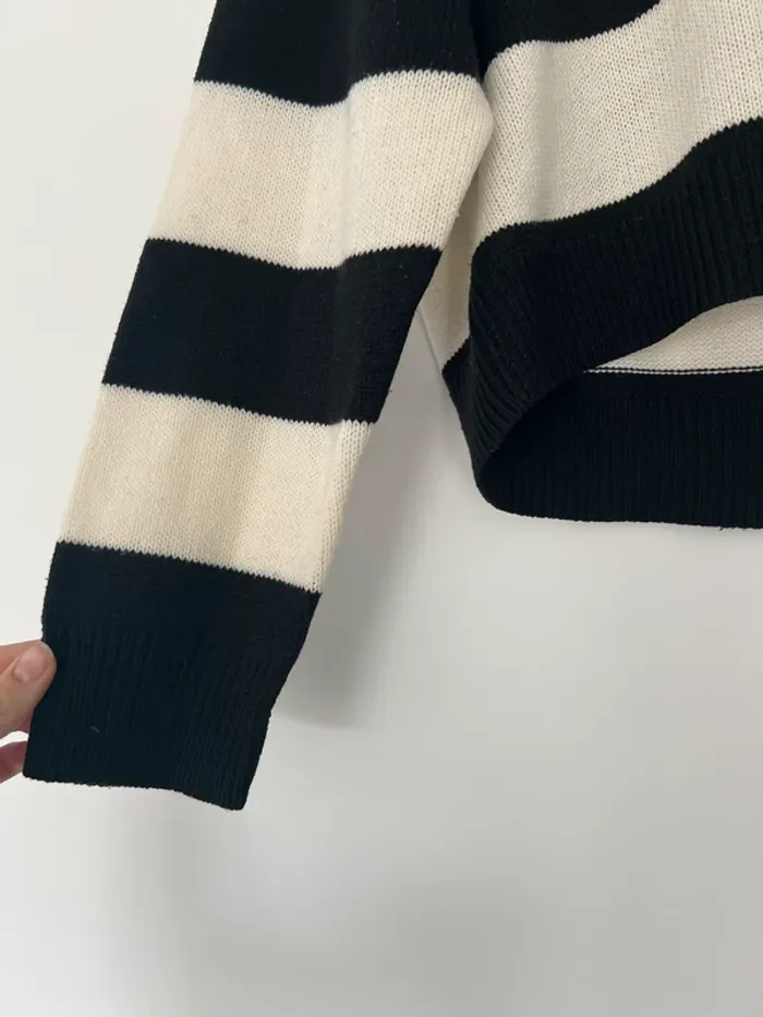 Pull rayé maille femme H&M - photo numéro 3